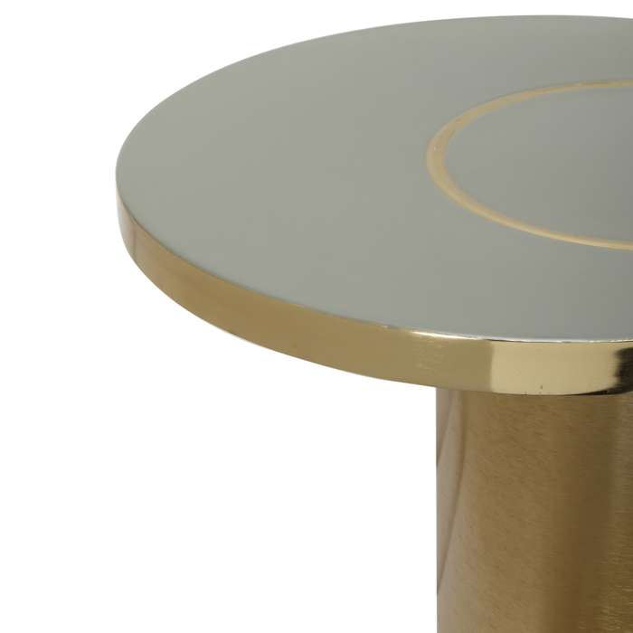Sidetable Art Deco 2325 khaki/goud - Afbeelding 3