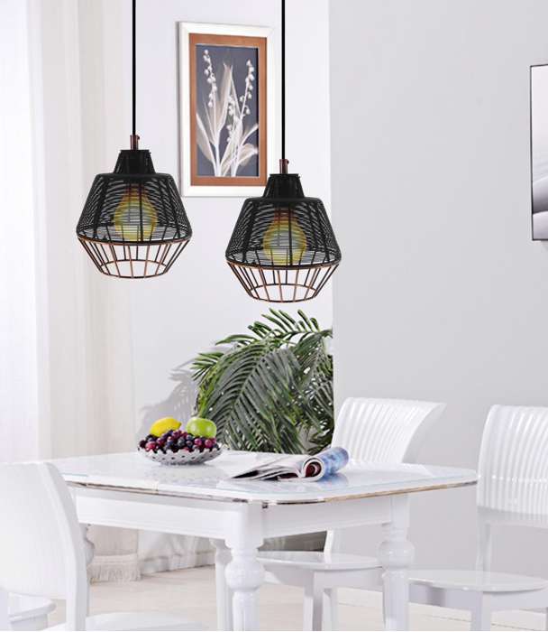 Hanglamp Libertas S zwart/koper - Afbeelding 2