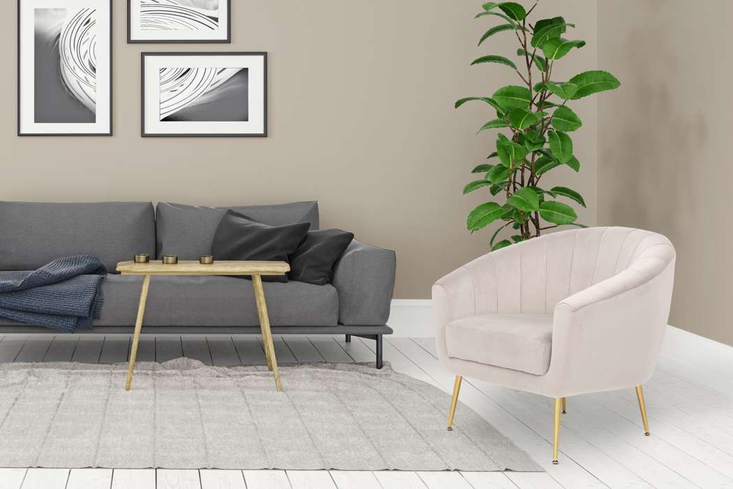Armchair / sofa Doreen 125 cream - Afbeelding 3