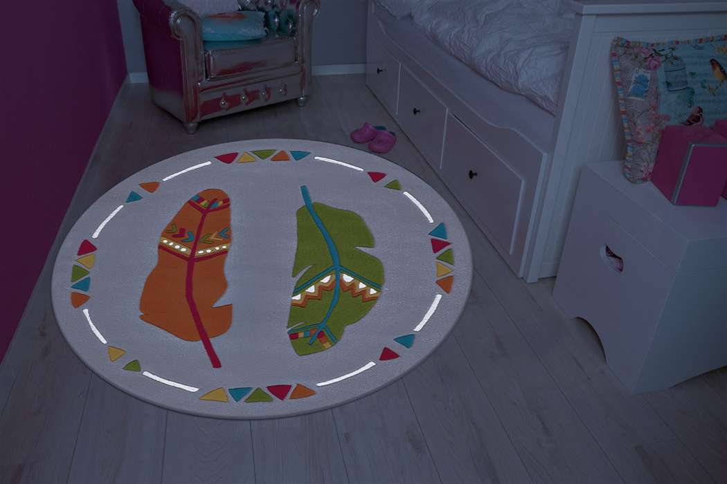 Spirit Glowy 3141 multi Feathers 130cm - Afbeelding 5