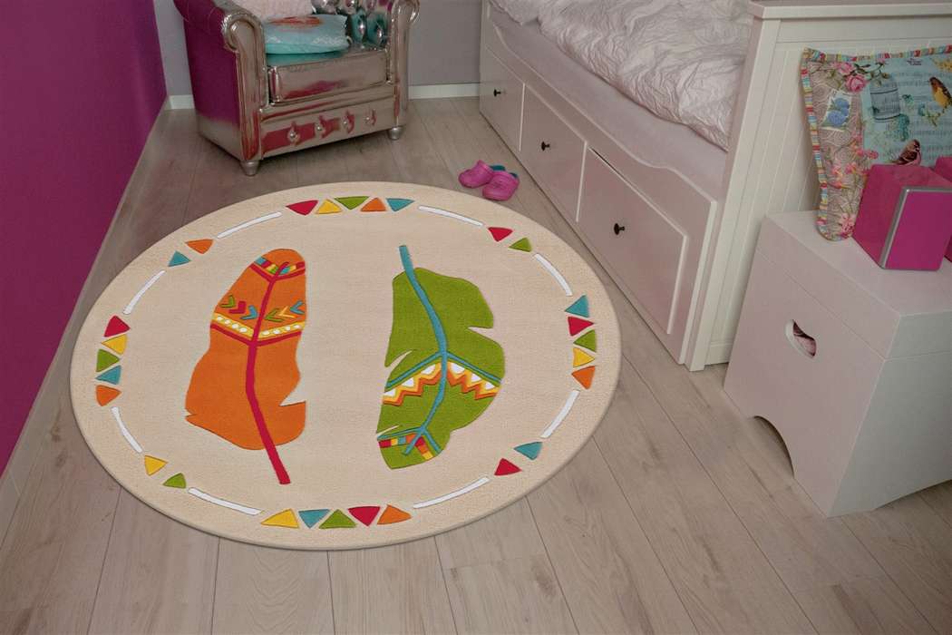 Spirit Glowy 3141 multi Feathers 130cm - Afbeelding 2