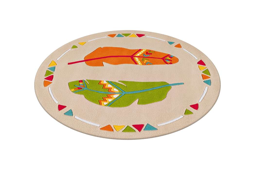 Spirit Glowy 3141 multi Feathers 130cm - Afbeelding 4
