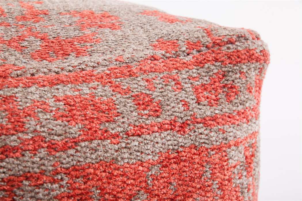 Paramount poof 210 set red/taupe - Afbeelding 3