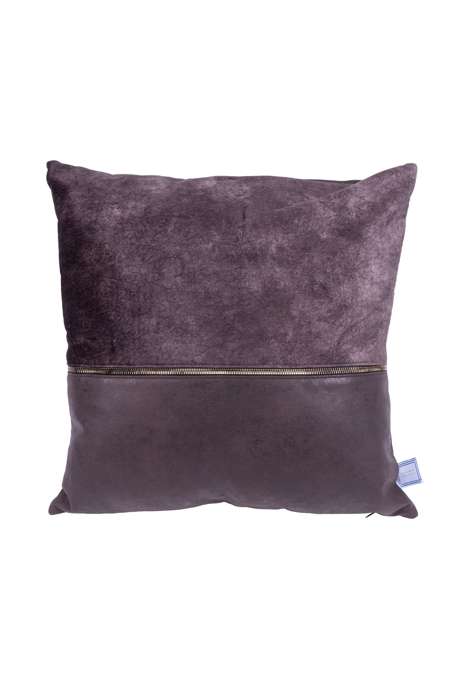 Decorative cushions & blanket Picco 125 set of 2 gray / brown - Afbeelding 2