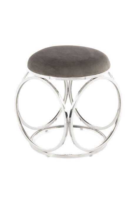 Hocker Whitney 325 grijs / Silber