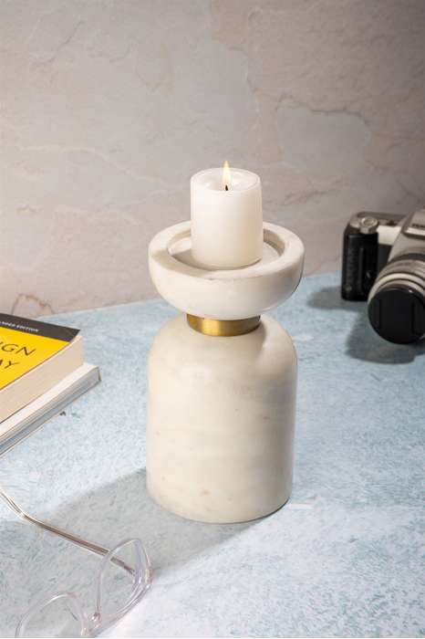Candle Holder Satori 200 white - Afbeelding 2