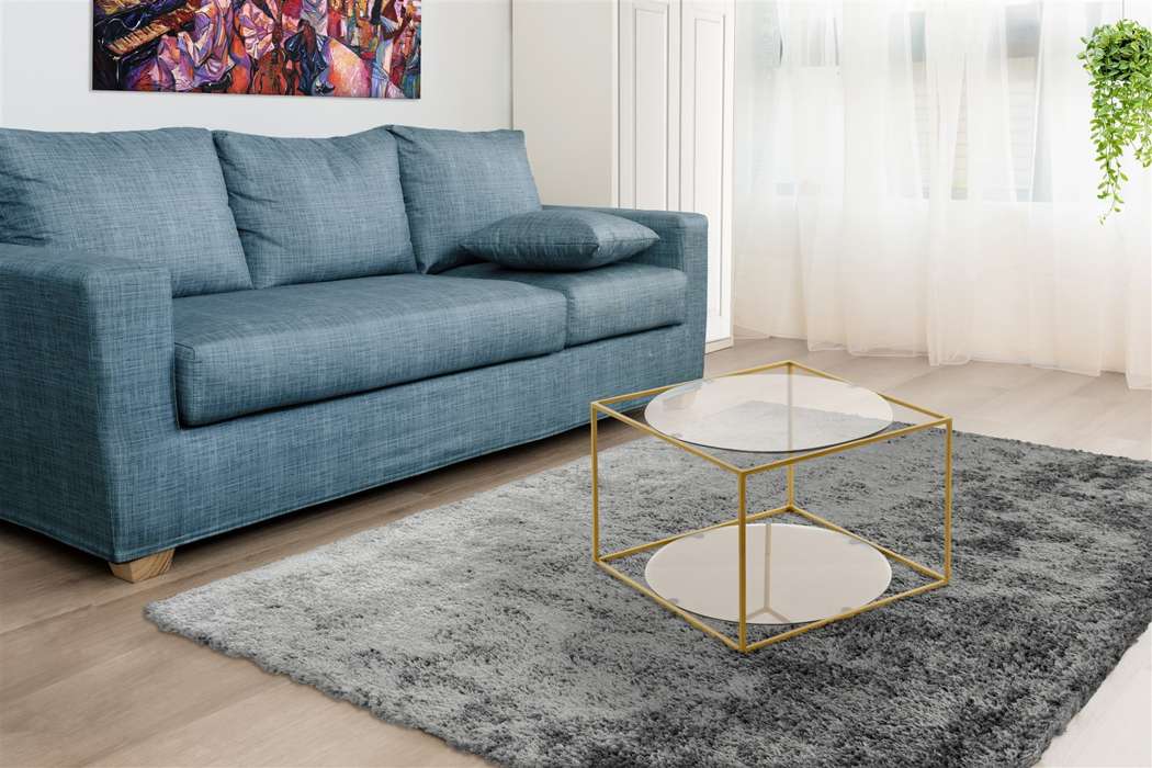 Sidetable Cody 110 grijs/goud - Afbeelding 2