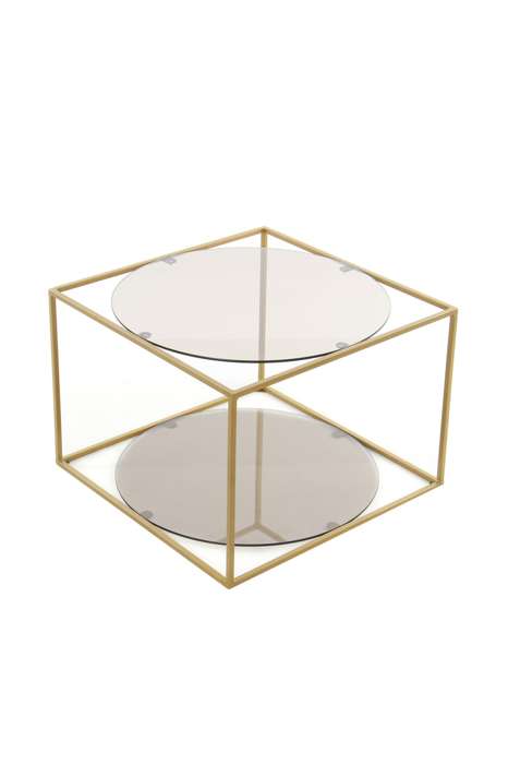 Sidetable Cody 110 grijs/goud