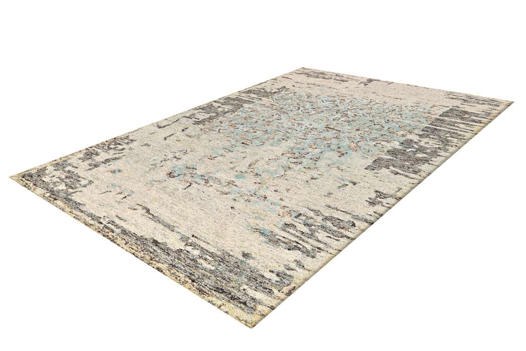 Damast 8067 grijs/mintgroen 170x240cm - Afbeelding 4