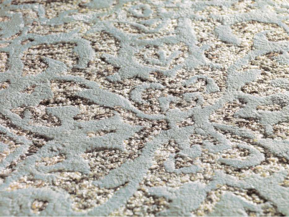 Damast 8067 grijs/mintgroen 170x240cm - Afbeelding 3