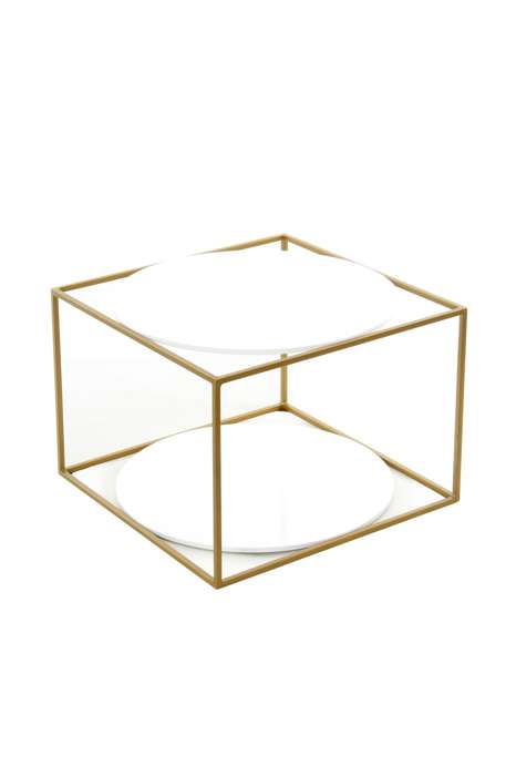 Sidetable Cody 110 wit/goud