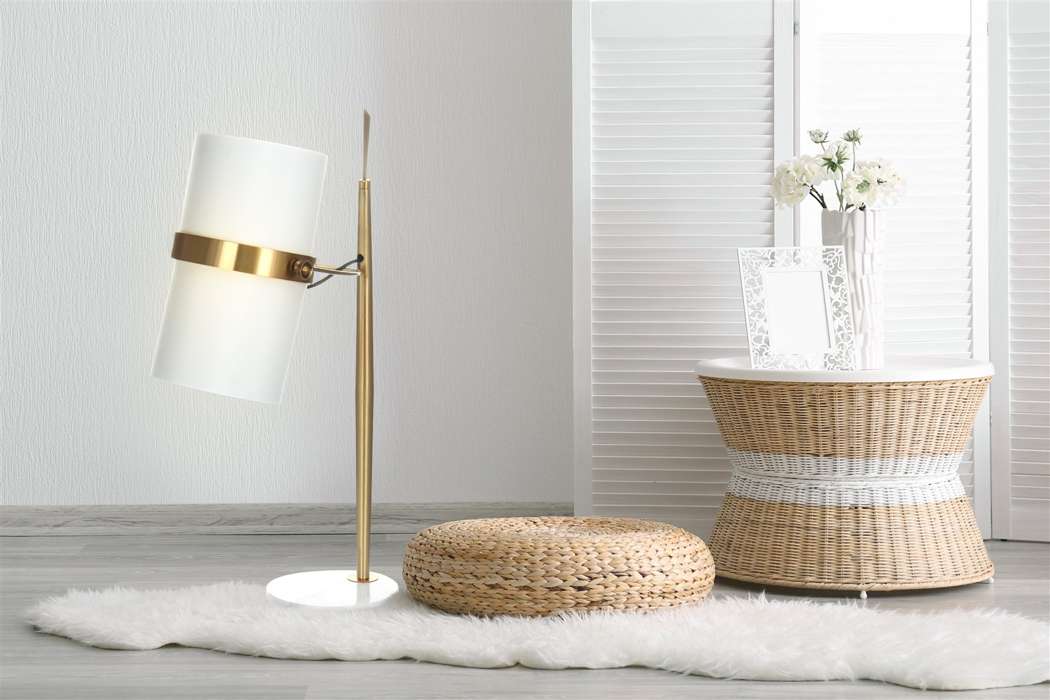 Tafellamp Novum 210 Weiß / Gold - Afbeelding 2