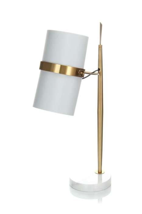 Tafellamp Novum 210 Weiß / Gold