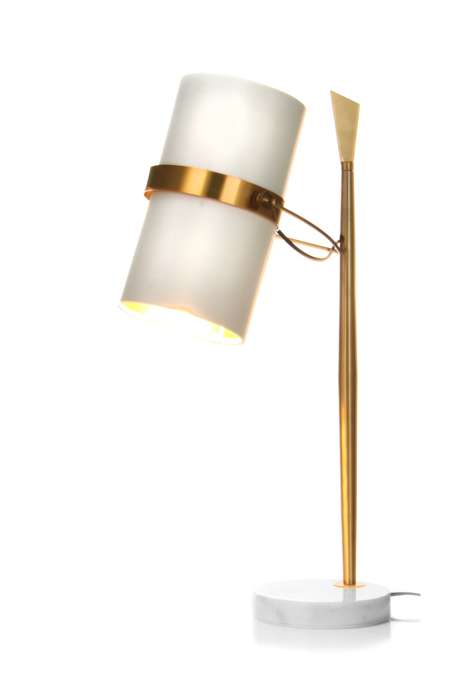 Tafellamp Novum 210 Weiß / Gold - Afbeelding 4