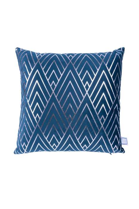 Decorative cushion Prisma 225 set of 2 blue / silver - Afbeelding 2