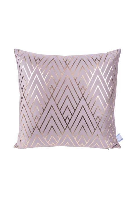Decorative cushion Prisma 225 set of 2 taupe / gold - Afbeelding 2