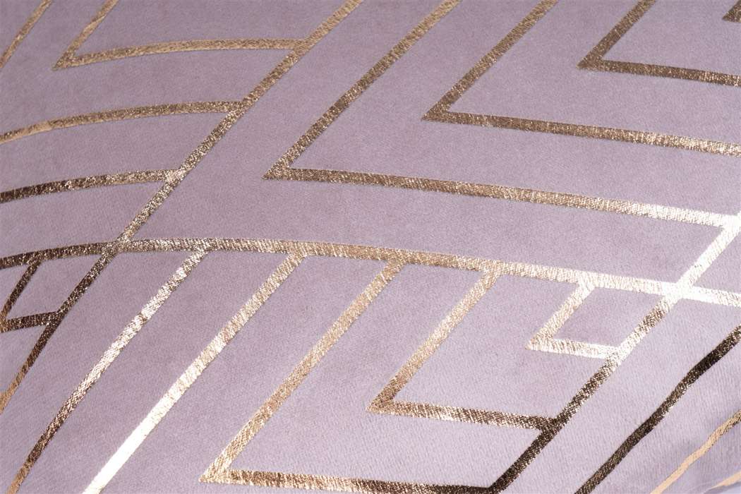 Decorative cushion Prisma 225 set of 2 taupe / gold - Afbeelding 4