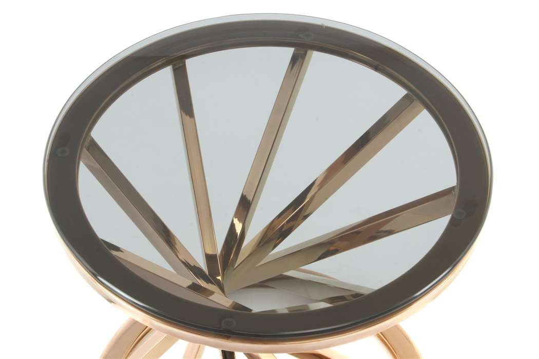 Sidetable Wesley 225 grijs/Roségoud - Afbeelding 3