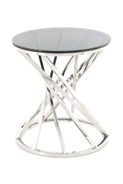 Sidetable Wesley 225 zwart/zilver