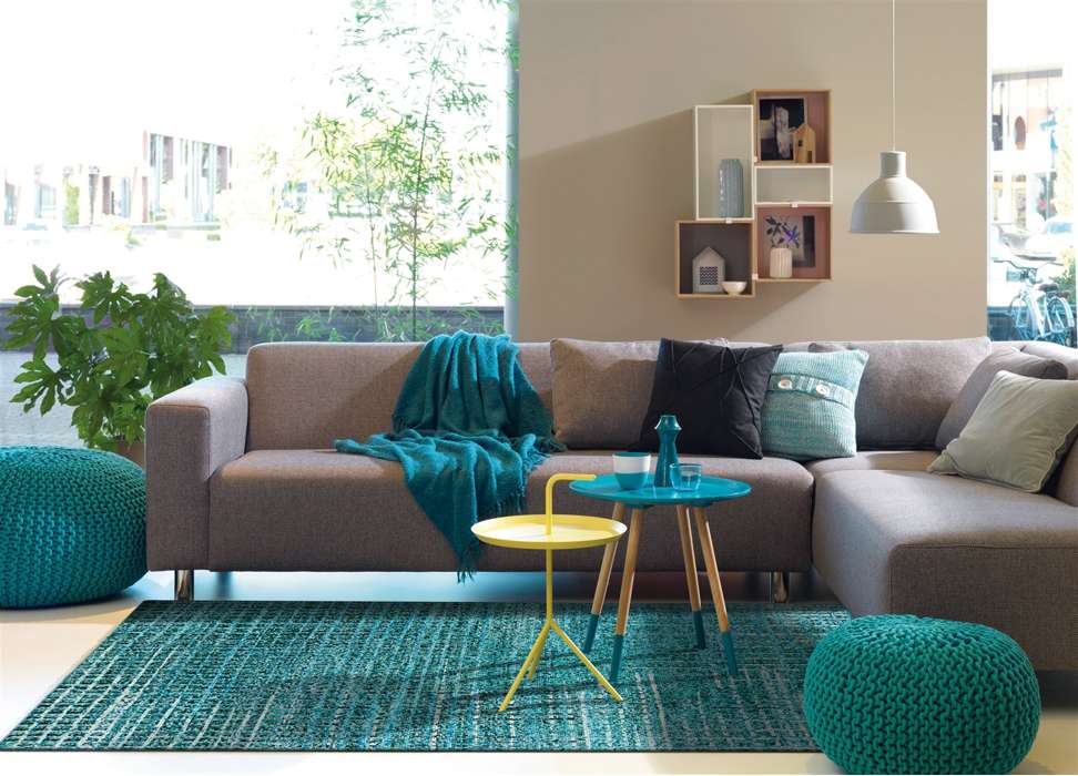 Topaz 5400 turquoise 170x240cm - Afbeelding 2