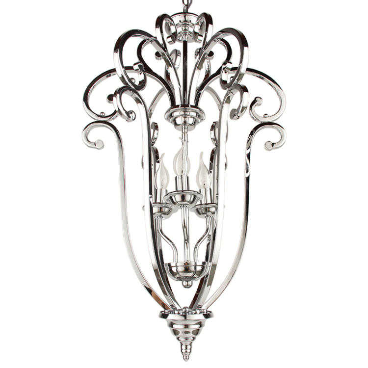 Hanglamp Florence 3L glans chroom