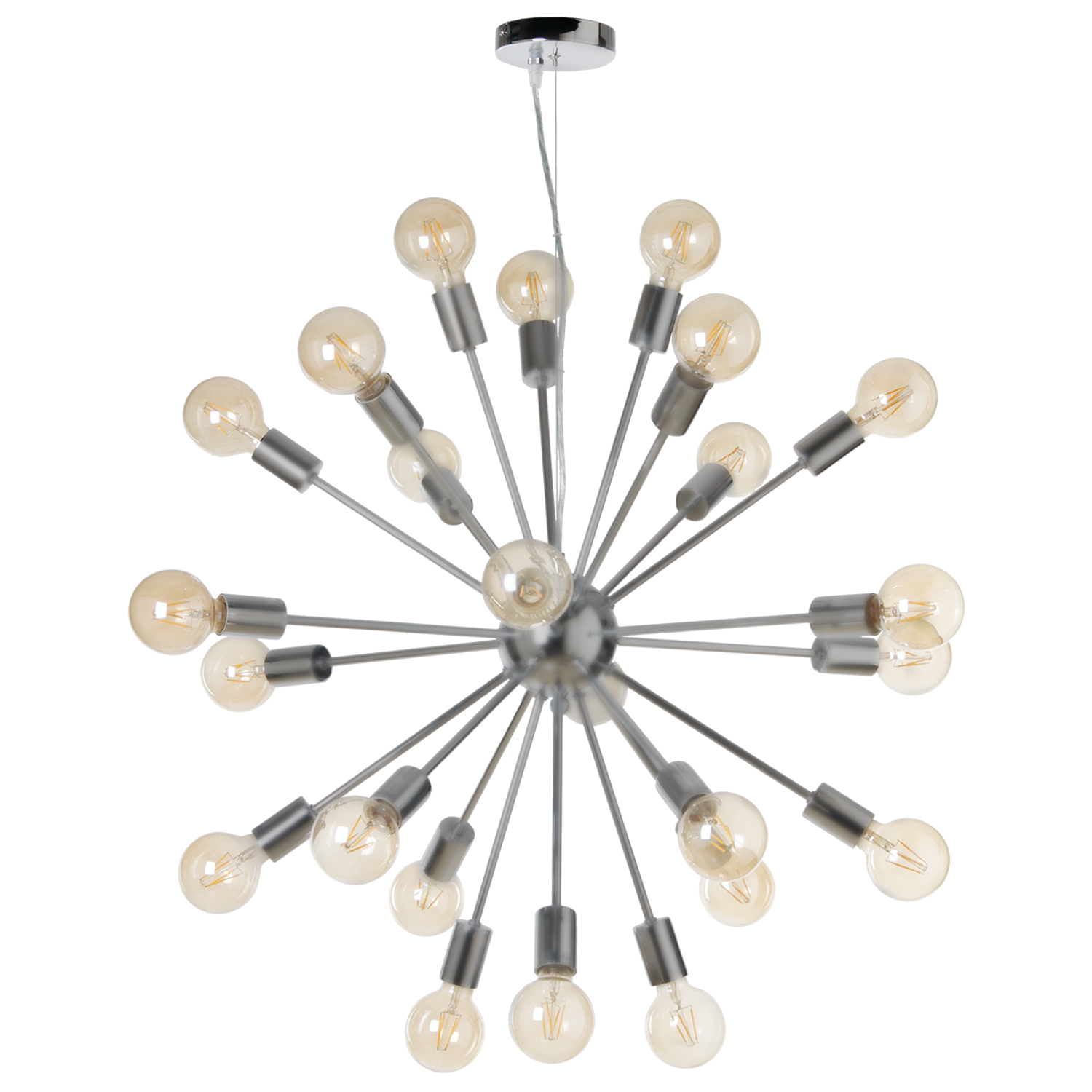 Hanglamp Globe 24L nickel satin