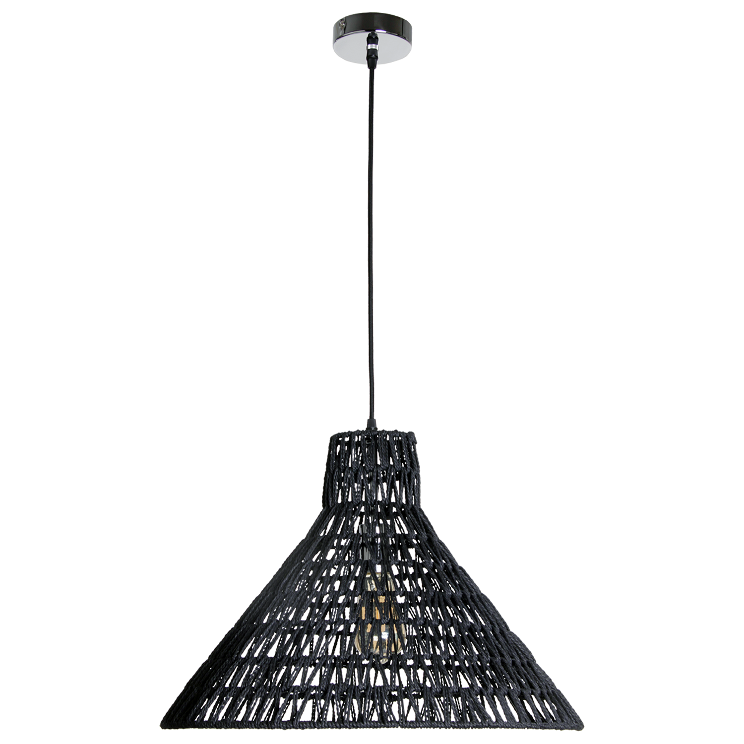 Hanglamp Lauri 50cm zwart - Afbeelding 4