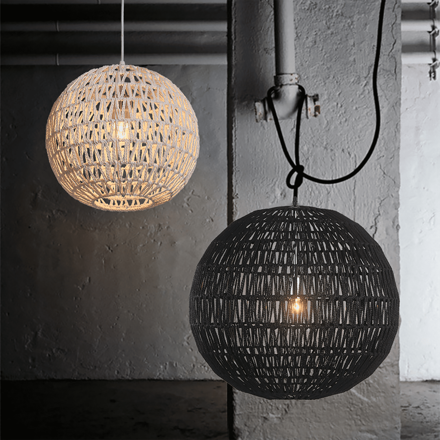 Hanglamp Luca 30cm wit - Afbeelding 5