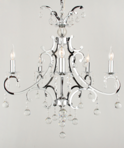 Hanglamp Luzia 5L chrome + bollen