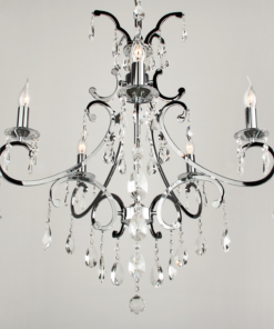 Hanglamp Luzia 5L chrome drops