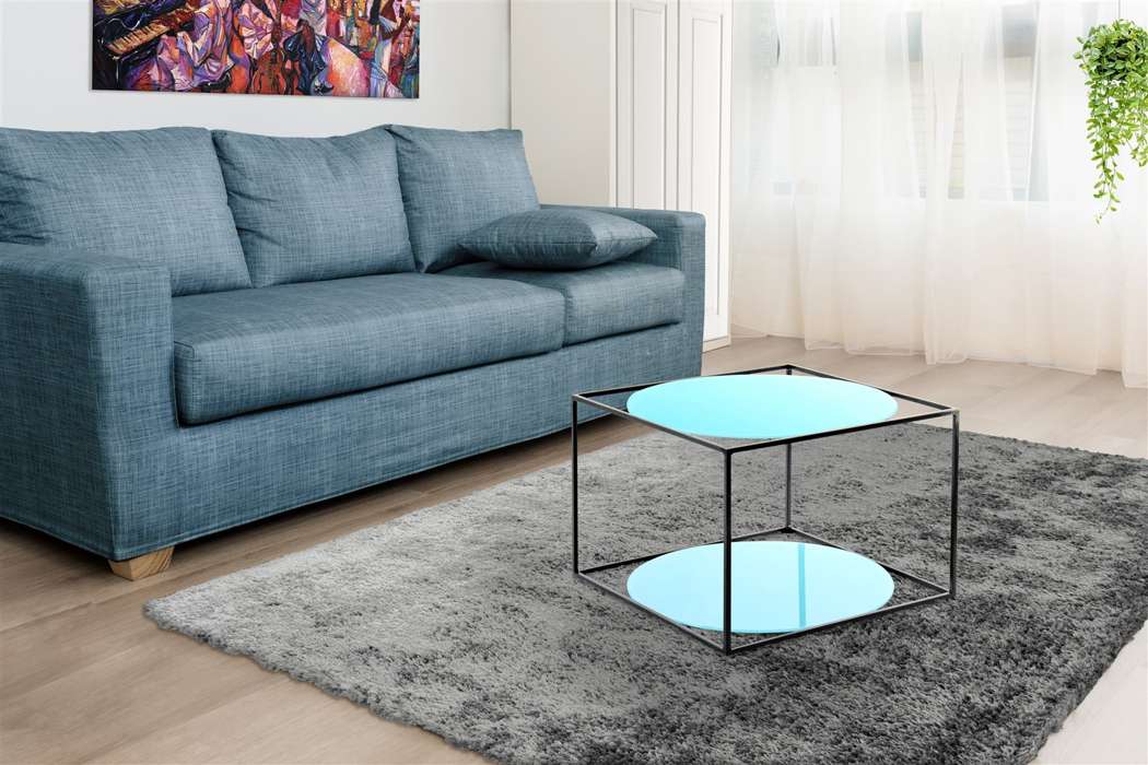 Sidetable Cody 110 blauw/zwart - Afbeelding 2
