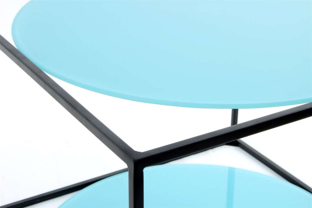 Sidetable Cody 110 blauw/zwart - Afbeelding 3