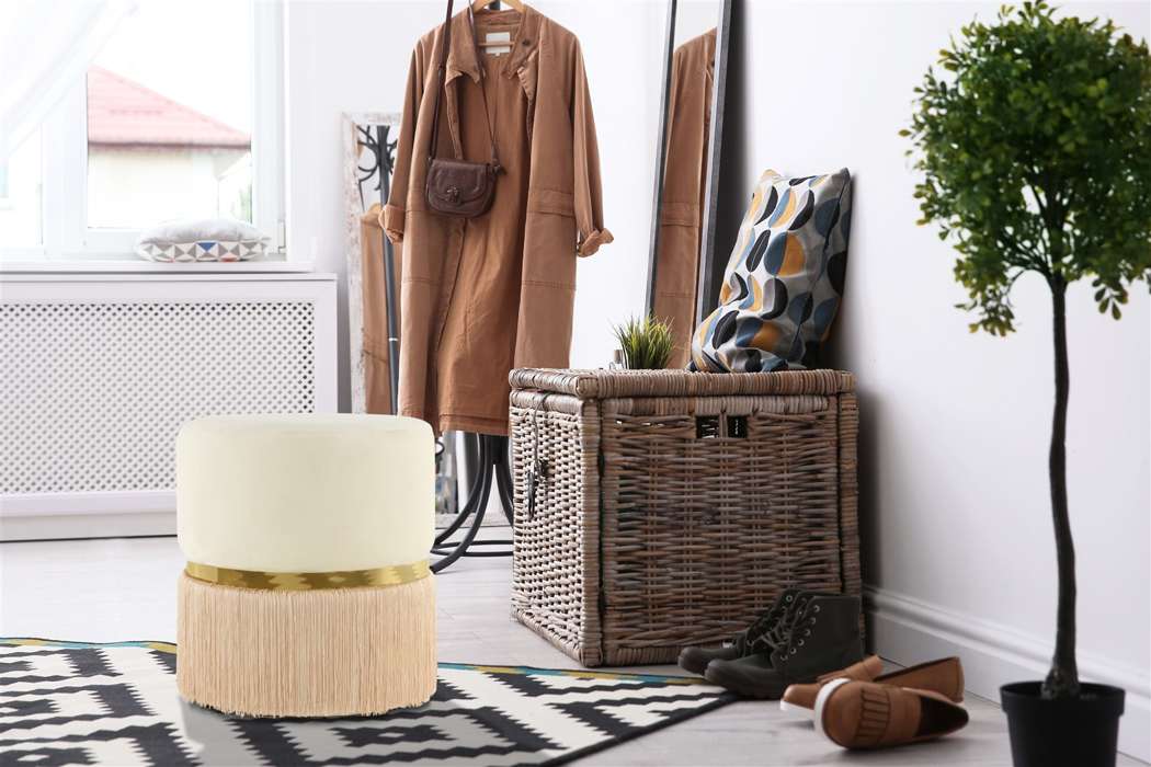 Hocker Rebecca 825 ivoor / Champagner / goud - Afbeelding 2