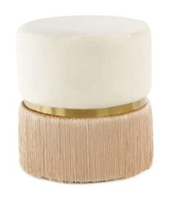 Hocker Rebecca 825 ivoor / Champagner / goud