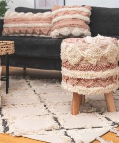 Alternative view of Stool Bohist 225 Pink / Cream