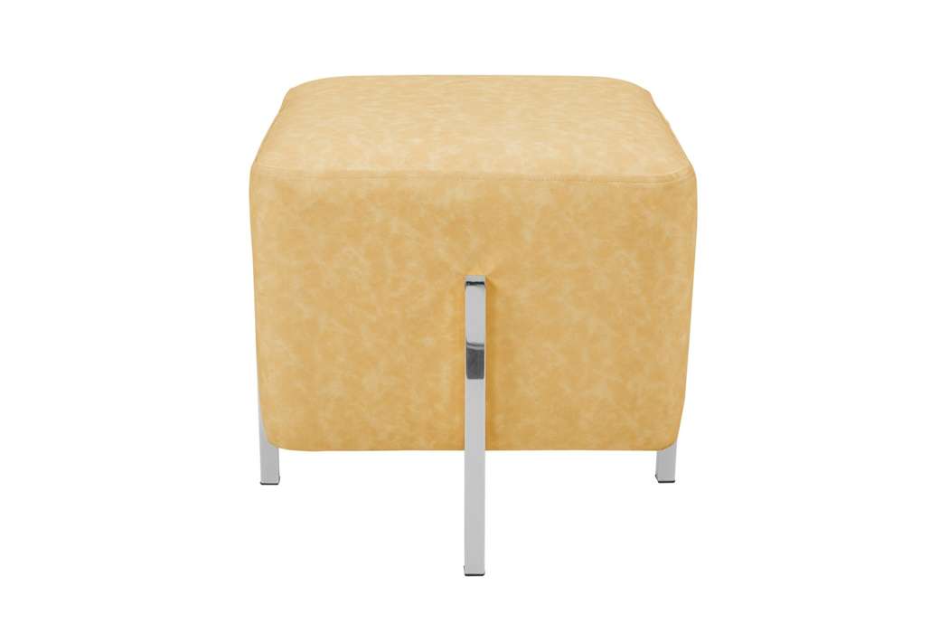 Poof Lizia 110 yellow/silver - Afbeelding 2