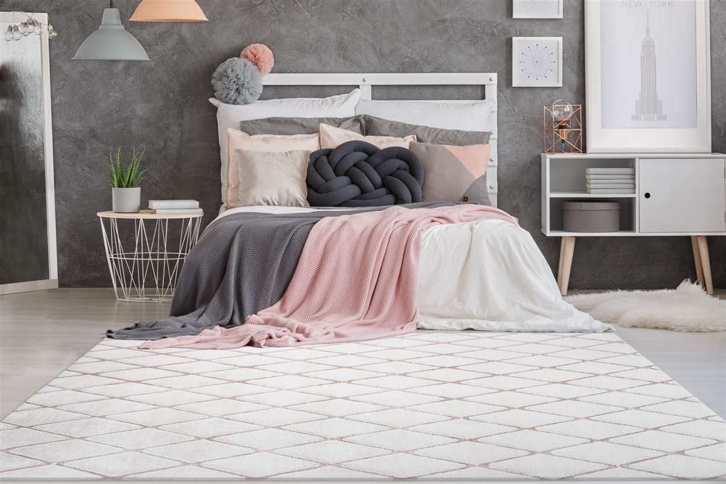 Vivica 225 wit/roze 160x230cm - Afbeelding 2
