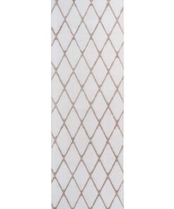 Vivica 225 wit/roze 80x250cm