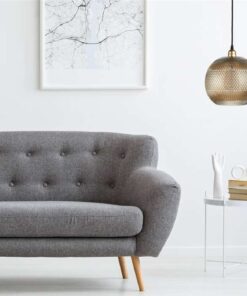 Alternative view of Hanglamp Neptun goud/grijs