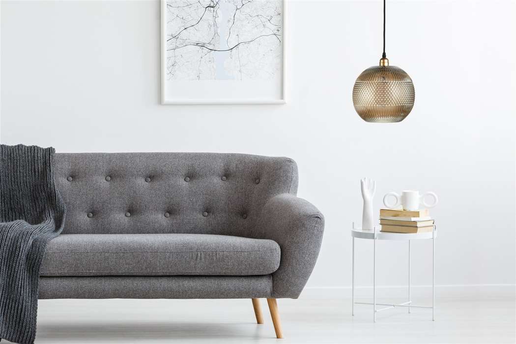 Hanglamp Neptun goud/grijs - Afbeelding 2