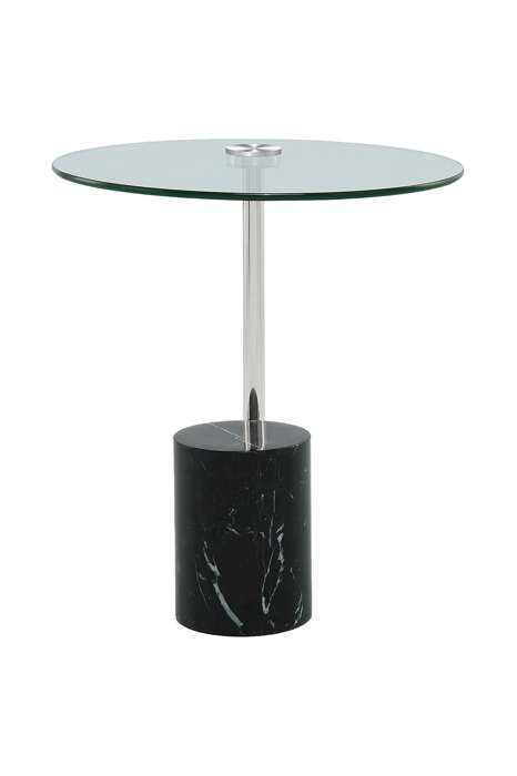 Side table Rosario 525 silver / black