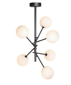 Hanging lamp Rivalusso 6 light grey (base)