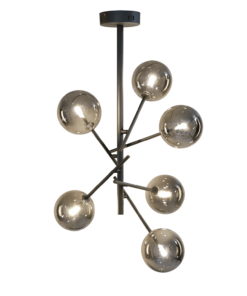 Alternative view of Hanging lamp Rivalusso 6 light grey (base)