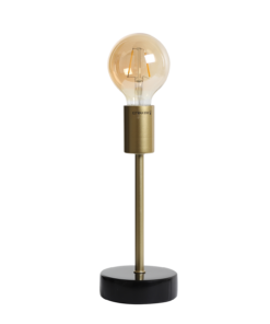 Table lamp Finland, gold, black marble
