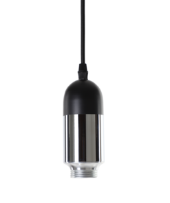 Alternative view of Hanglamp Benito groot zwart + chrome