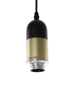 Alternative view of Hanglamp Benito groot zwart + goud