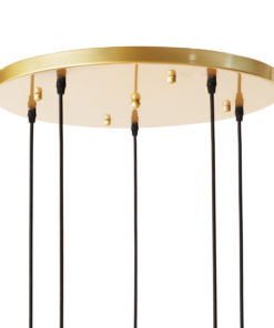 Alternative view of Hanging lamp Vilmar 5-L round gold