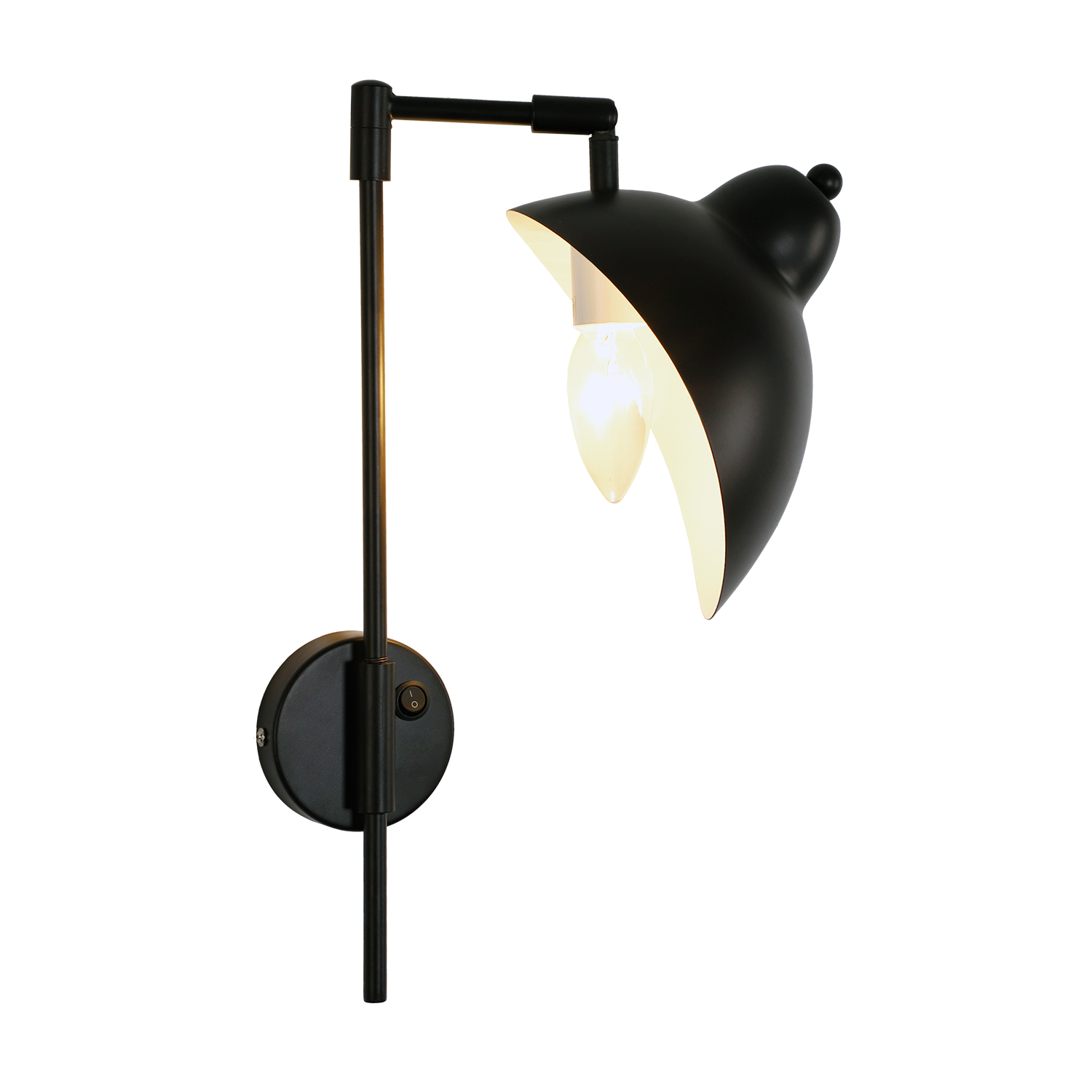 Wandlamp Ambienta zwart - Afbeelding 3