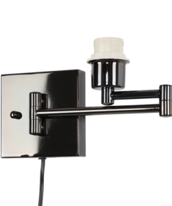 Wandlamp Altavilla 1 lichts glans zwart