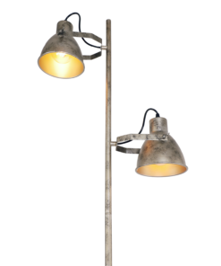 Alternative view of Vloerlamp Veronica 165 cm 2 lichts antiek zilver